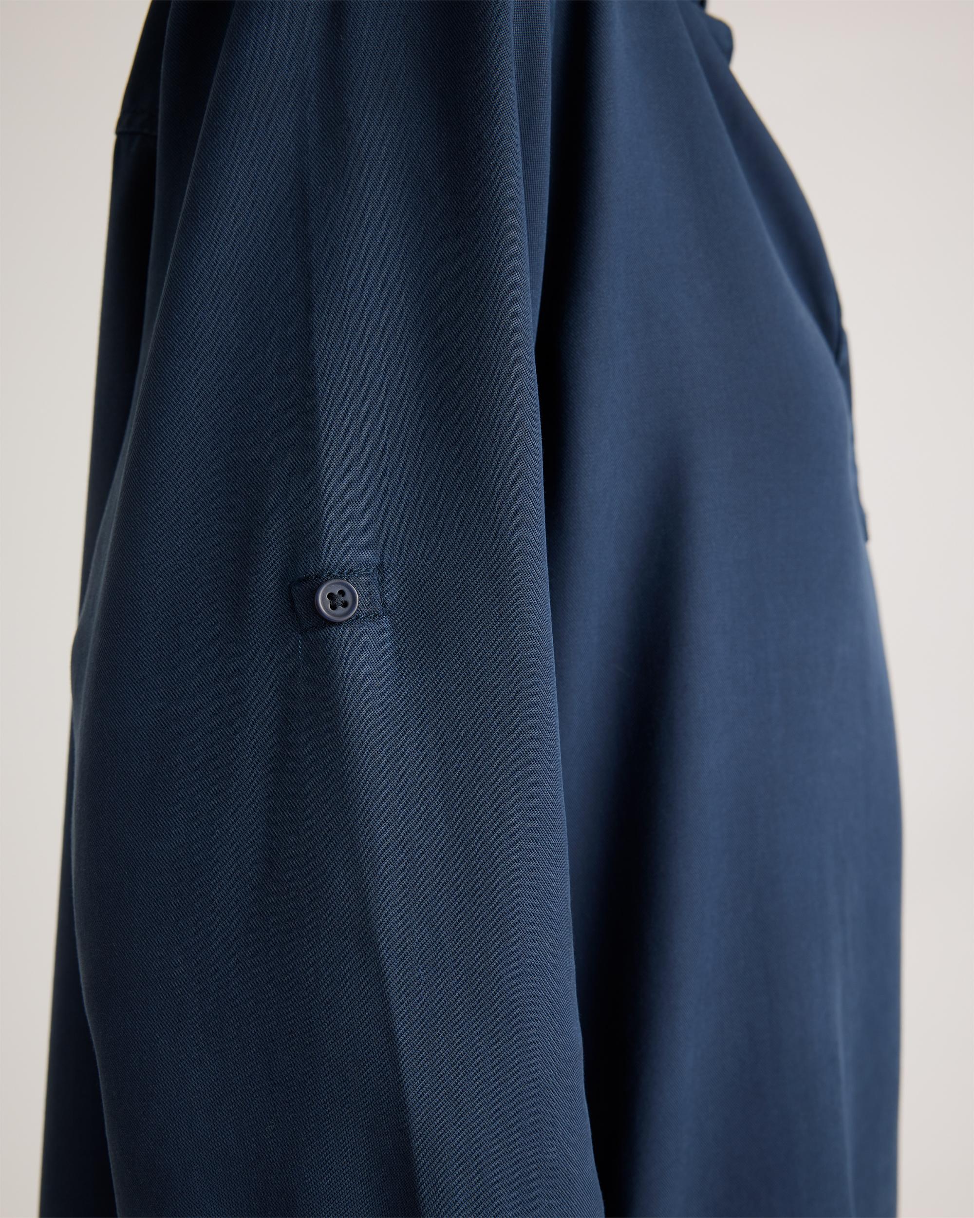 Quince | Women's Vintage Wash Tencel Roll Sleeve Tunic Dress Product Image