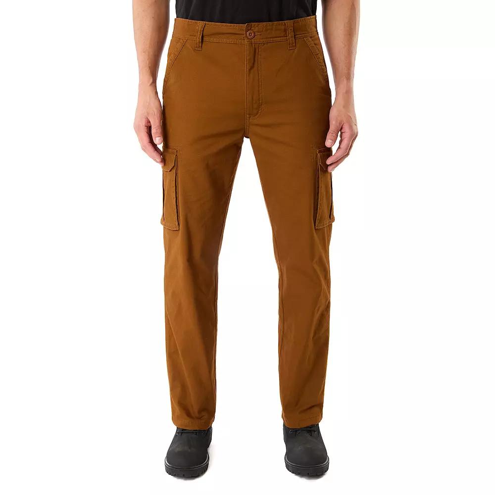 Men's Smith's Workwear Stretch Fleece-Lined Canvas Cargo Pant,  Product Image