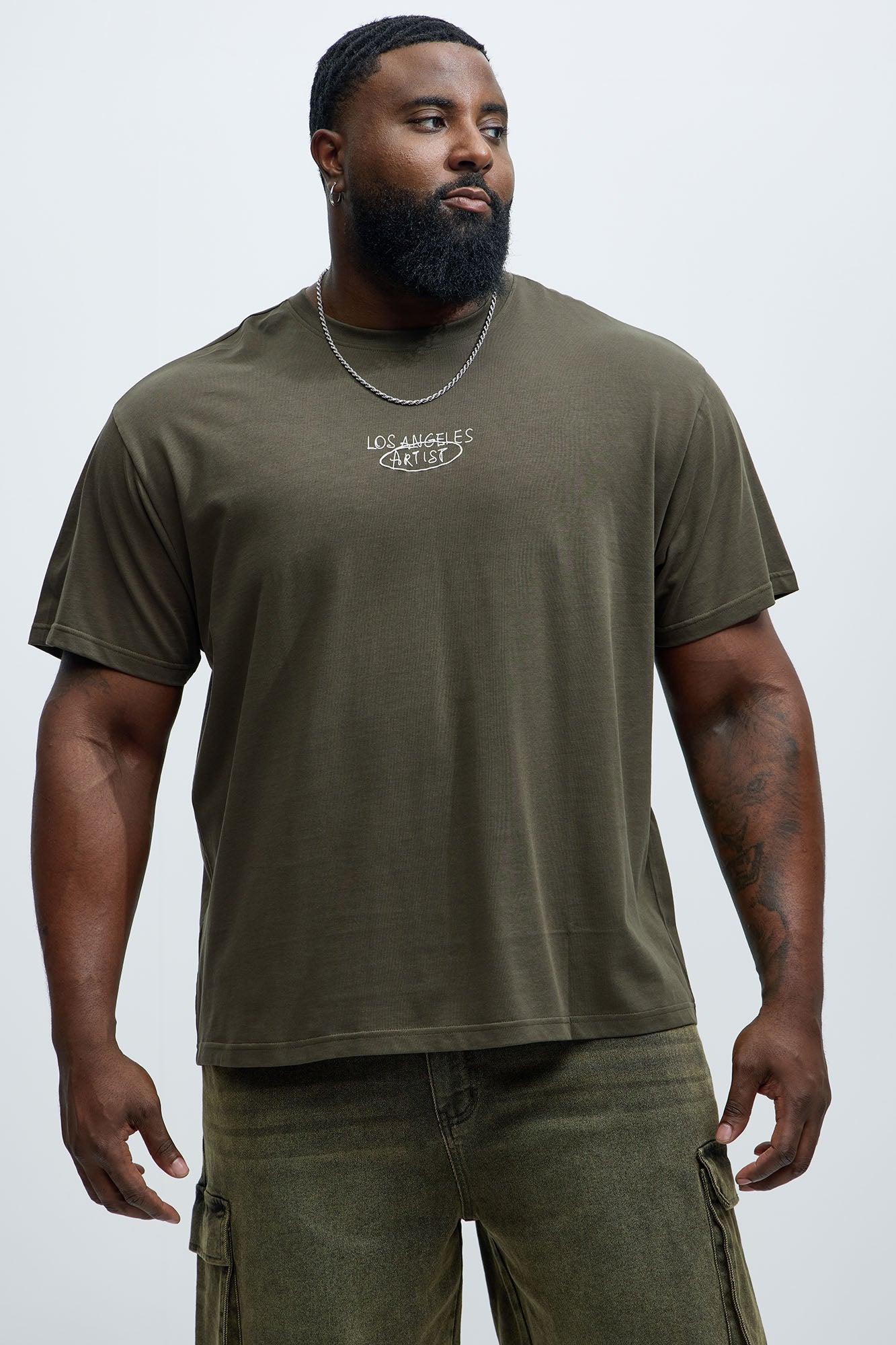 Chasing Dreams In LA Short Sleeve Tee - Olive Product Image