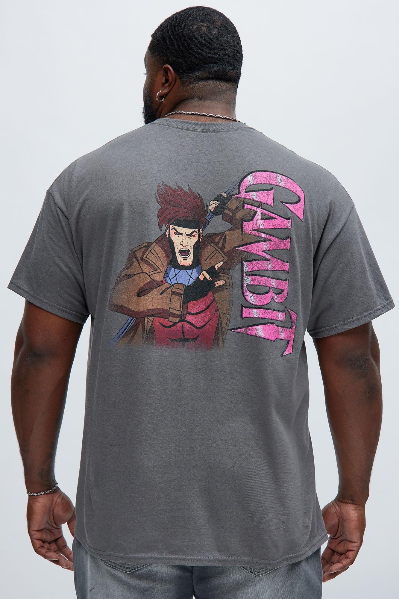 X Men Gambit 97 Short Sleeve Tee - Charcoal Product Image
