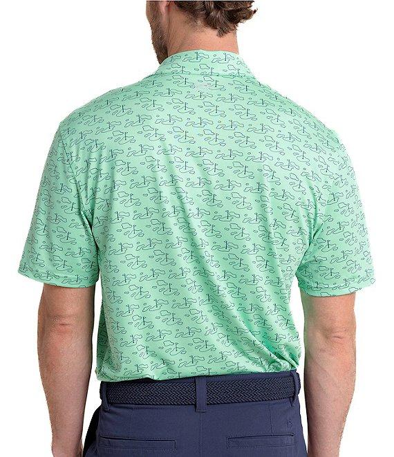 Southern Tide Driver Who's Your Caddy Printed Short Sleeve Polo Shirt Product Image