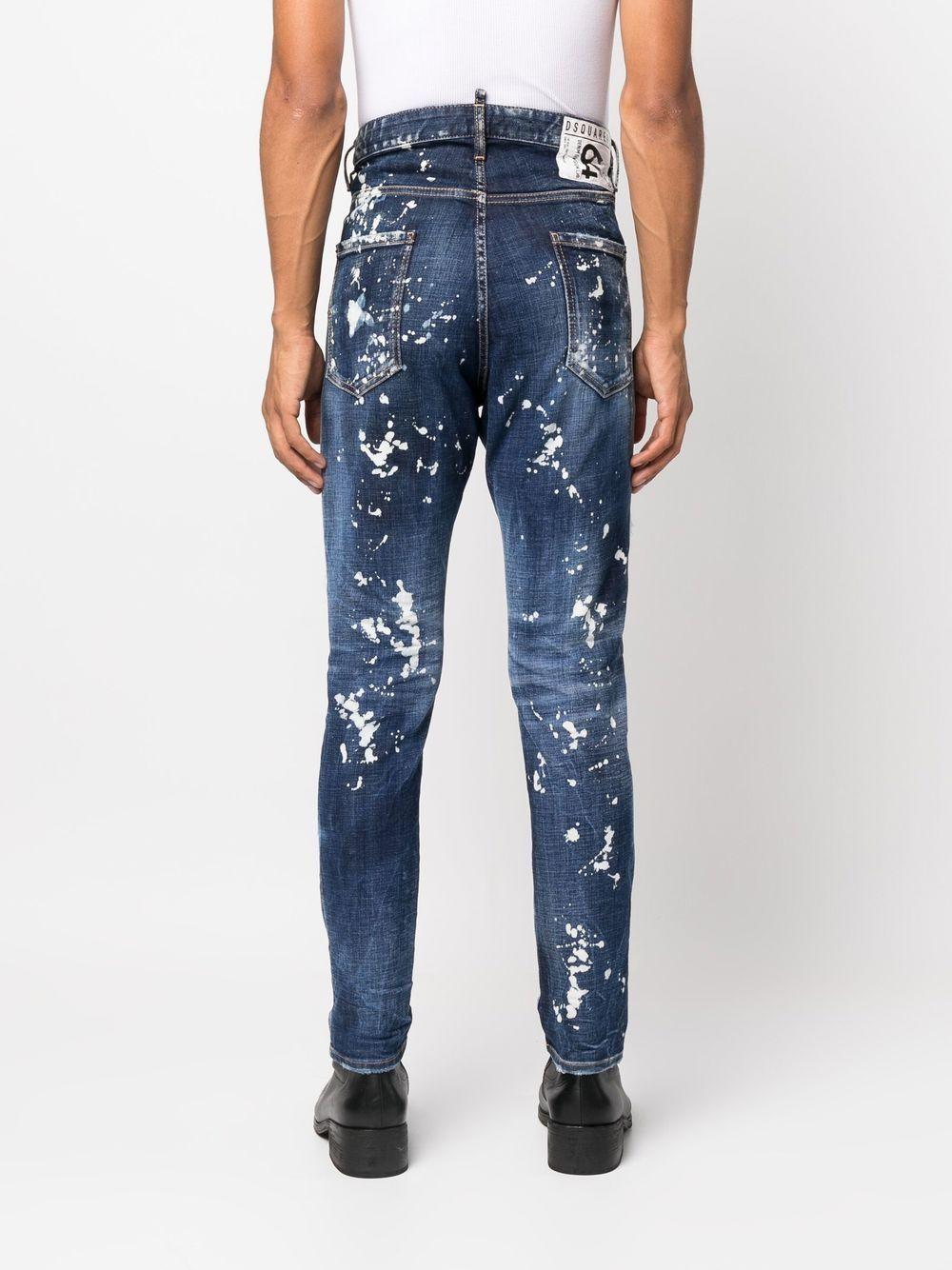 distressed skinny-cut jeans Product Image