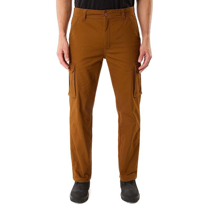 Men's Smith's Workwear Stretch Fleece-Lined Canvas Cargo Pant,  Product Image