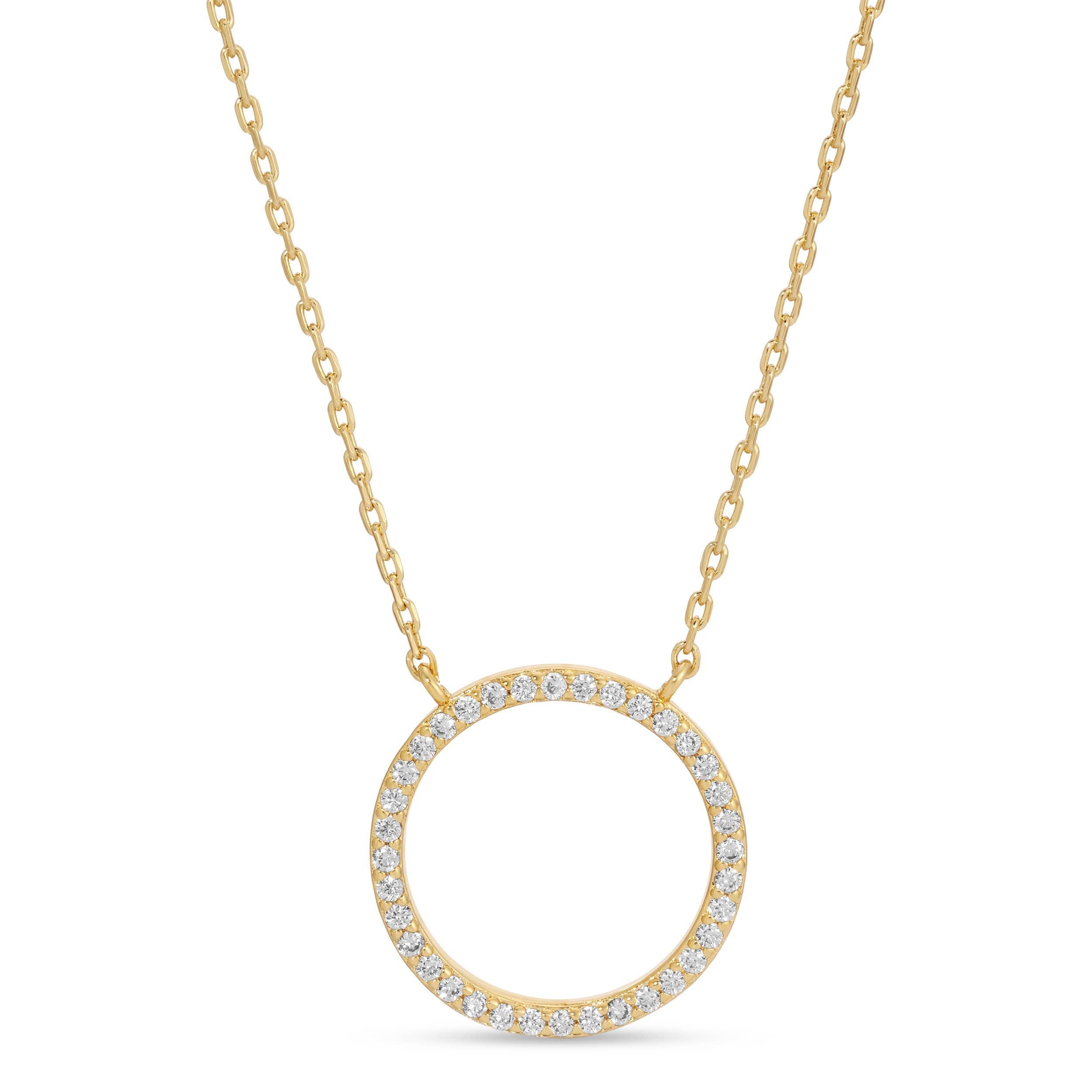 Open Pave Circle Pendant Product Image