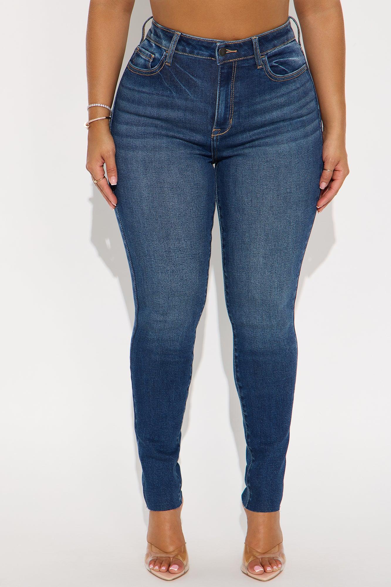 Cross Your Heart Ankle Skinny Jeans - Dark Wash Female Product Image