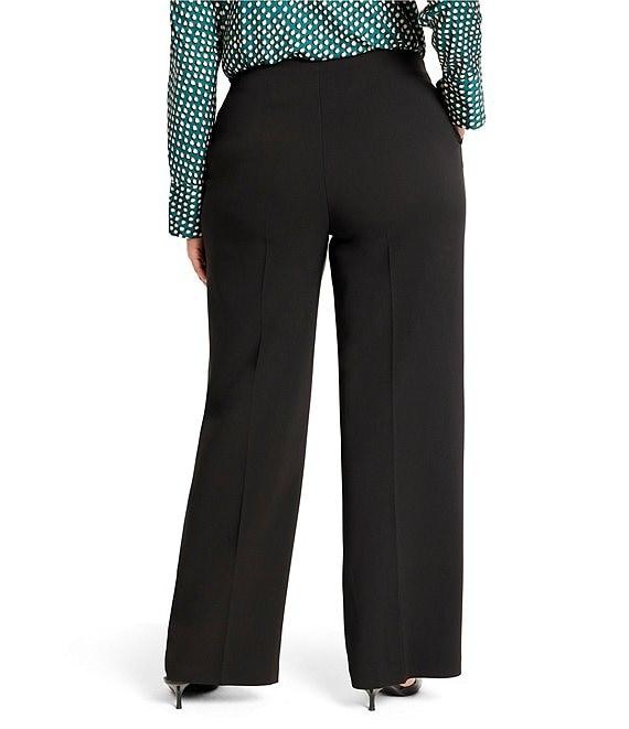 NIC + ZOE Plus Lenox Stretch Suiting Wide-Leg Pants Product Image