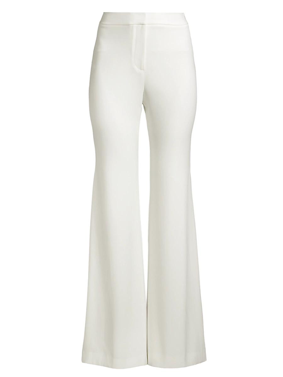 Womens Lydia Crepe Flared Pants Product Image