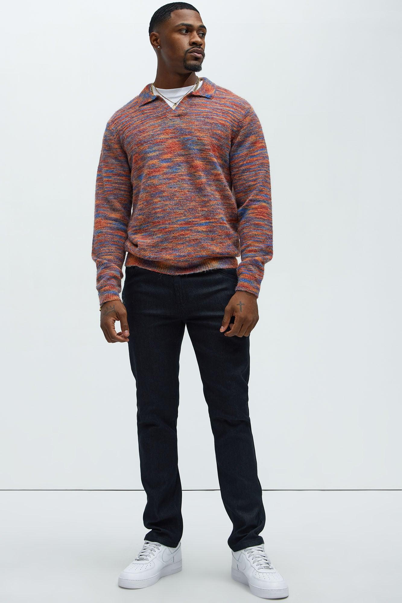 Stretch Raw Denim Skinny Jeans - Black Product Image