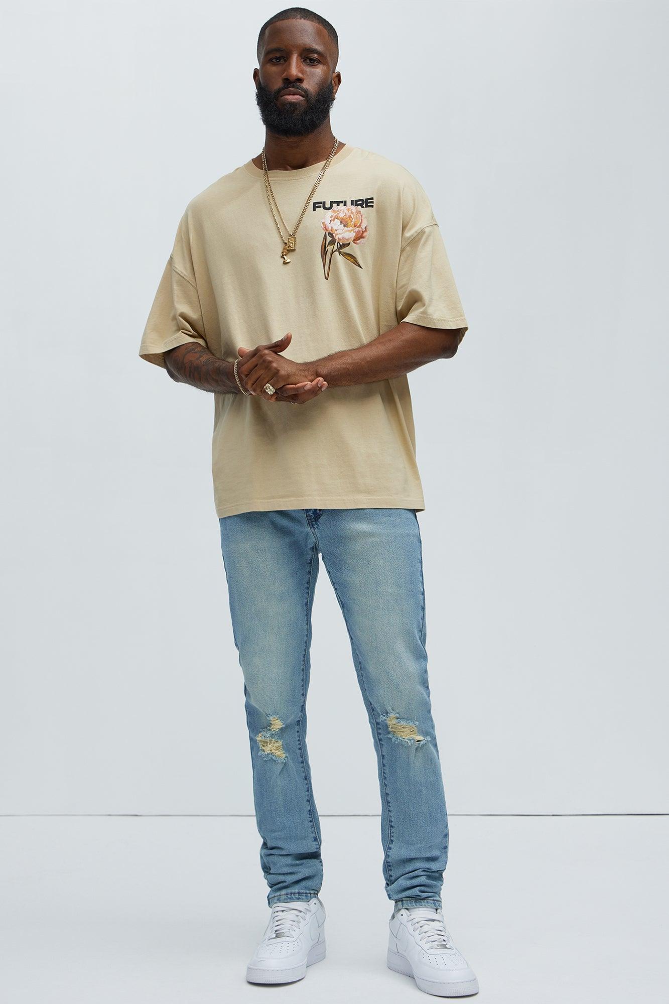 Cornell Distressed Skinny Jeans - Vintage Wash Product Image