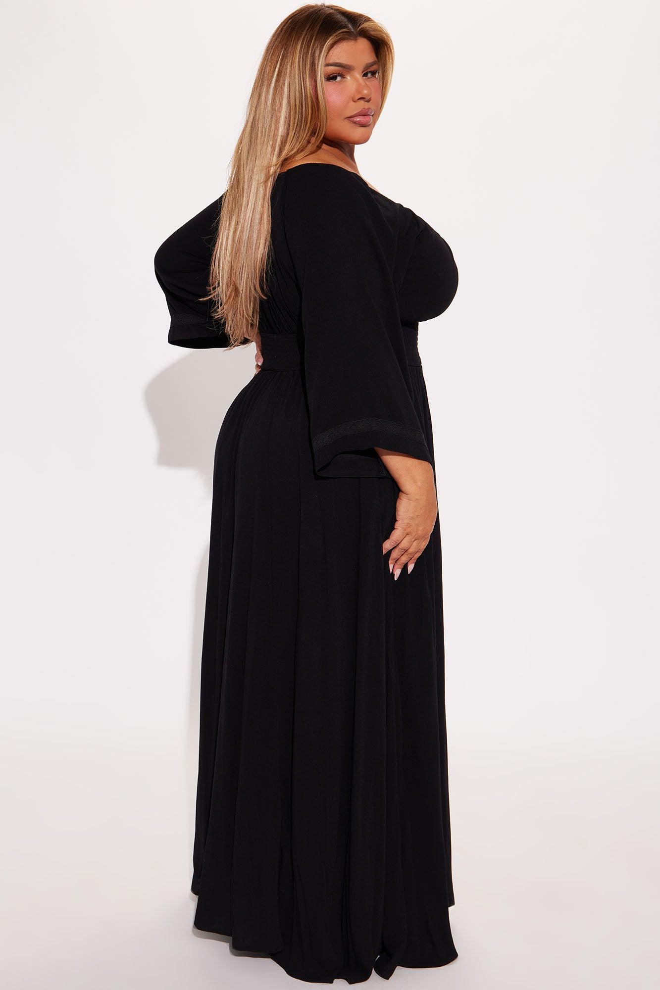Sharon Flowy Maxi Dress - Black Product Image