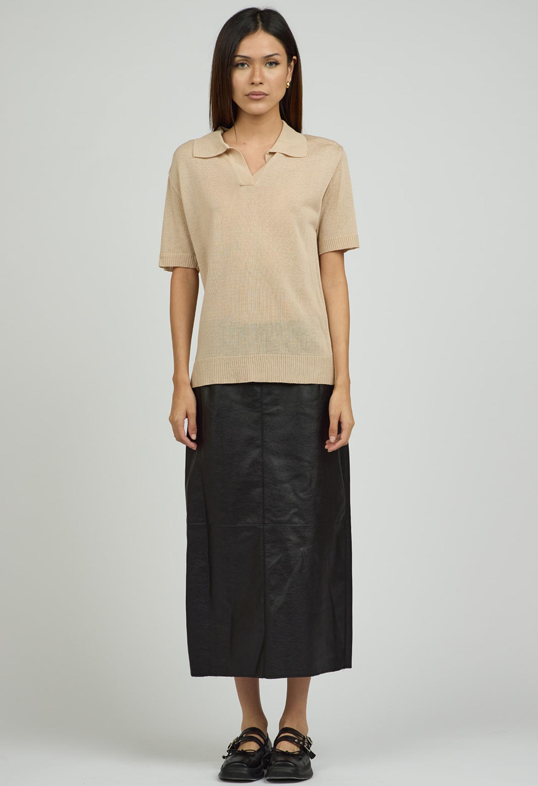 Stacy Vegan Leather Skirt Product Image