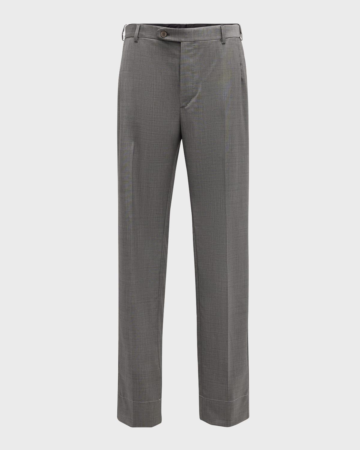 Mens Wool Sharkskin Pants Product Image