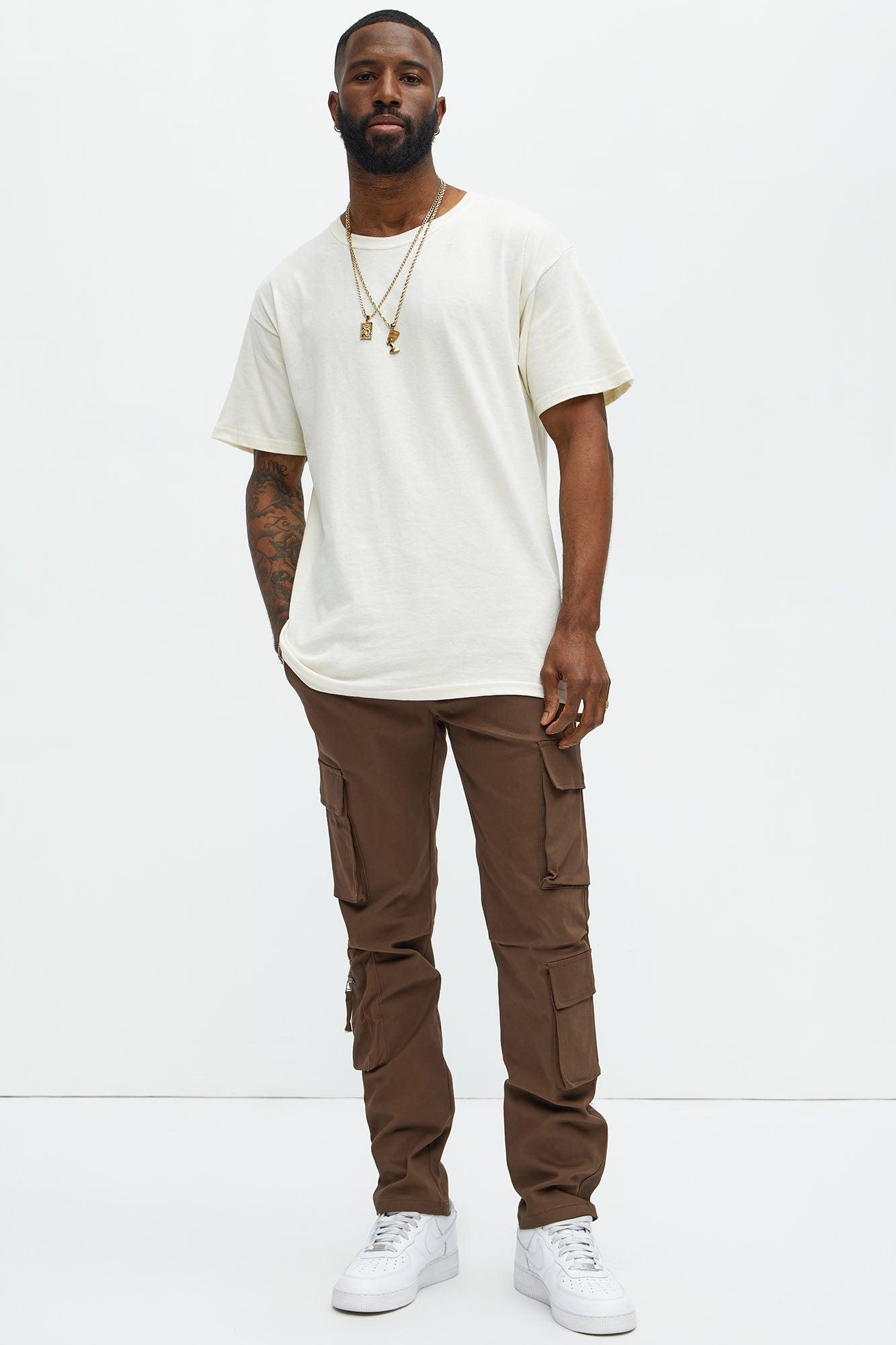 Stay On It Skinny Cargo Pants - Brown Product Image