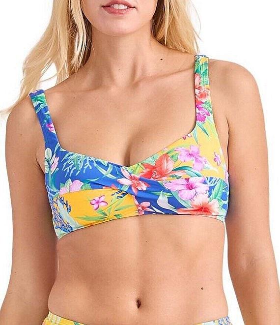 Tommy Bahama Isola Vita Floral Foldover High Waist Swim Bottom Product Image