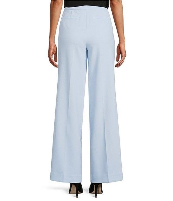 Anne Klein Pull On Side Seam Pockets Wide Leg Pants Product Image