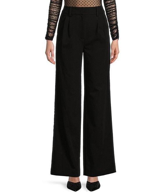 C&V Chelsea & Violet Trouser Coordinating Velvet Wide Leg Pants Product Image