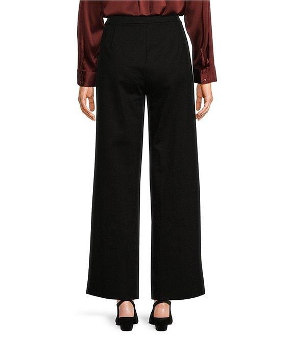 Eileen Fisher Tencel™ Lyocell Double Knit Wide Leg Pull-On Ankle Pants Product Image