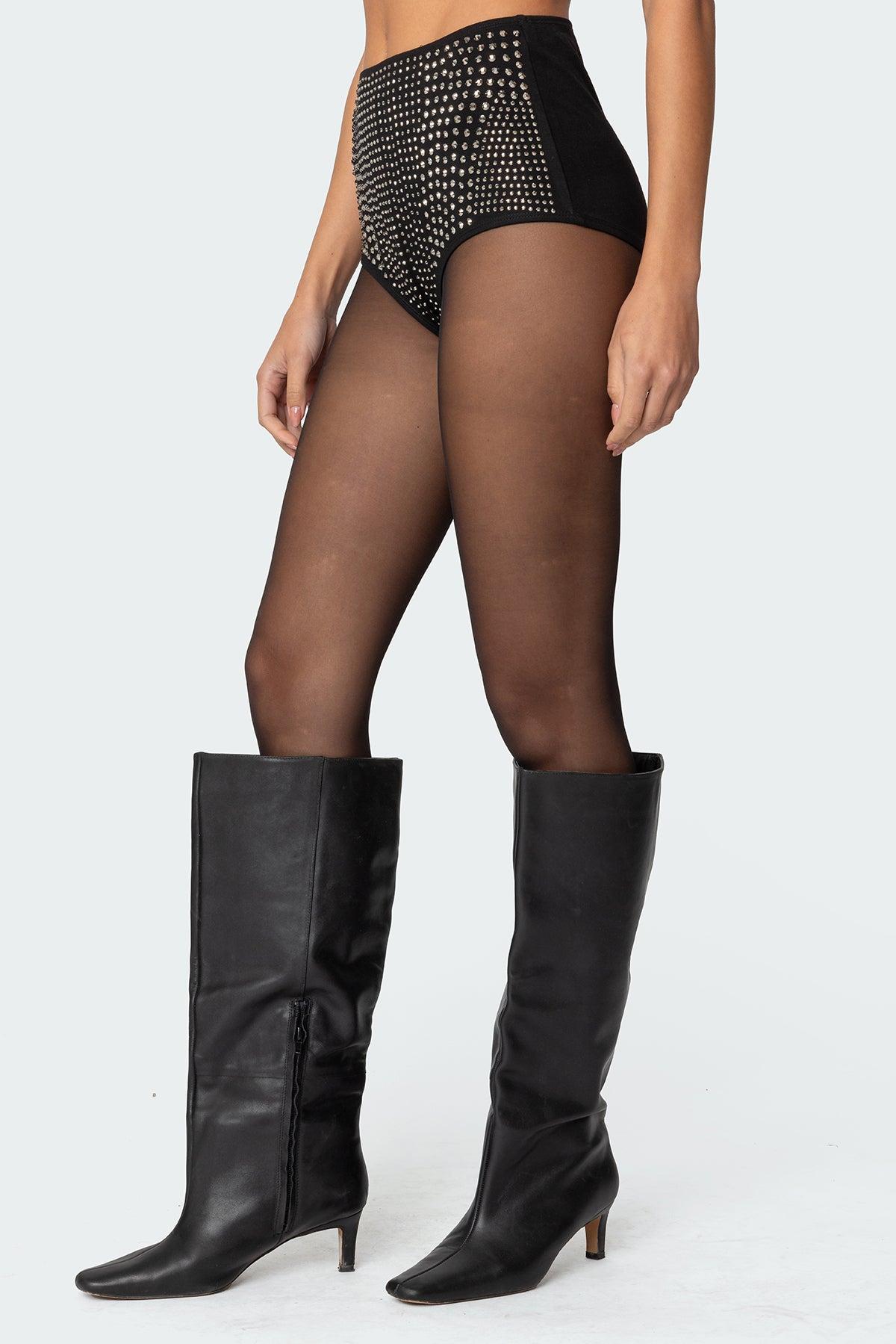 Rhinestone Micro Shorts Product Image