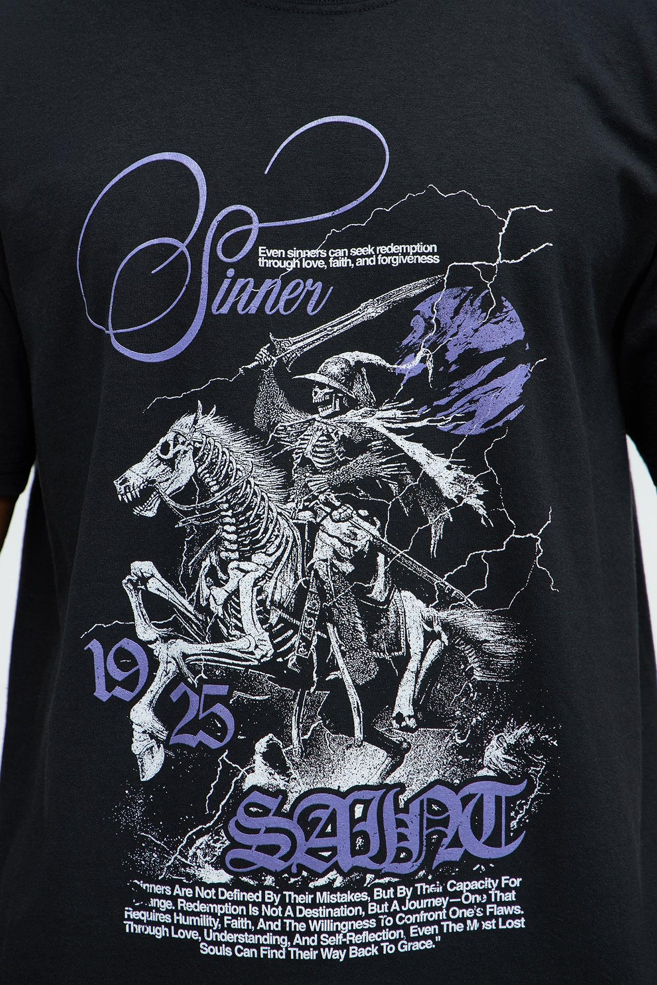 Sinner Saint 1925 Short Sleeve Tee - Black Product Image