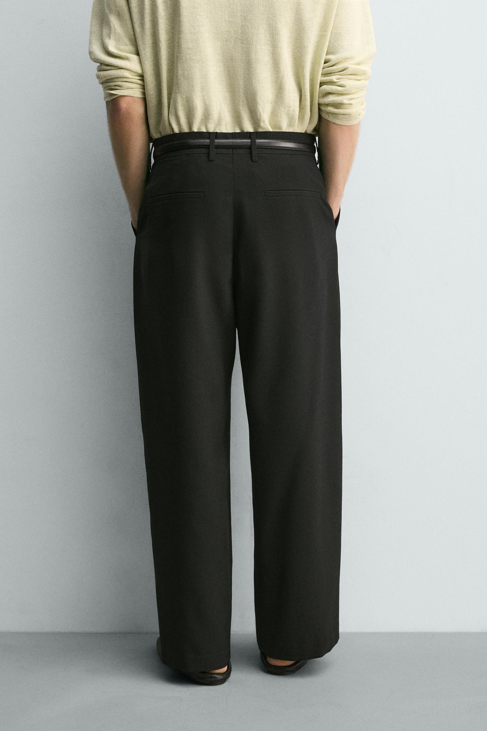 RELAXED FIT PLEATED PANTS Product Image