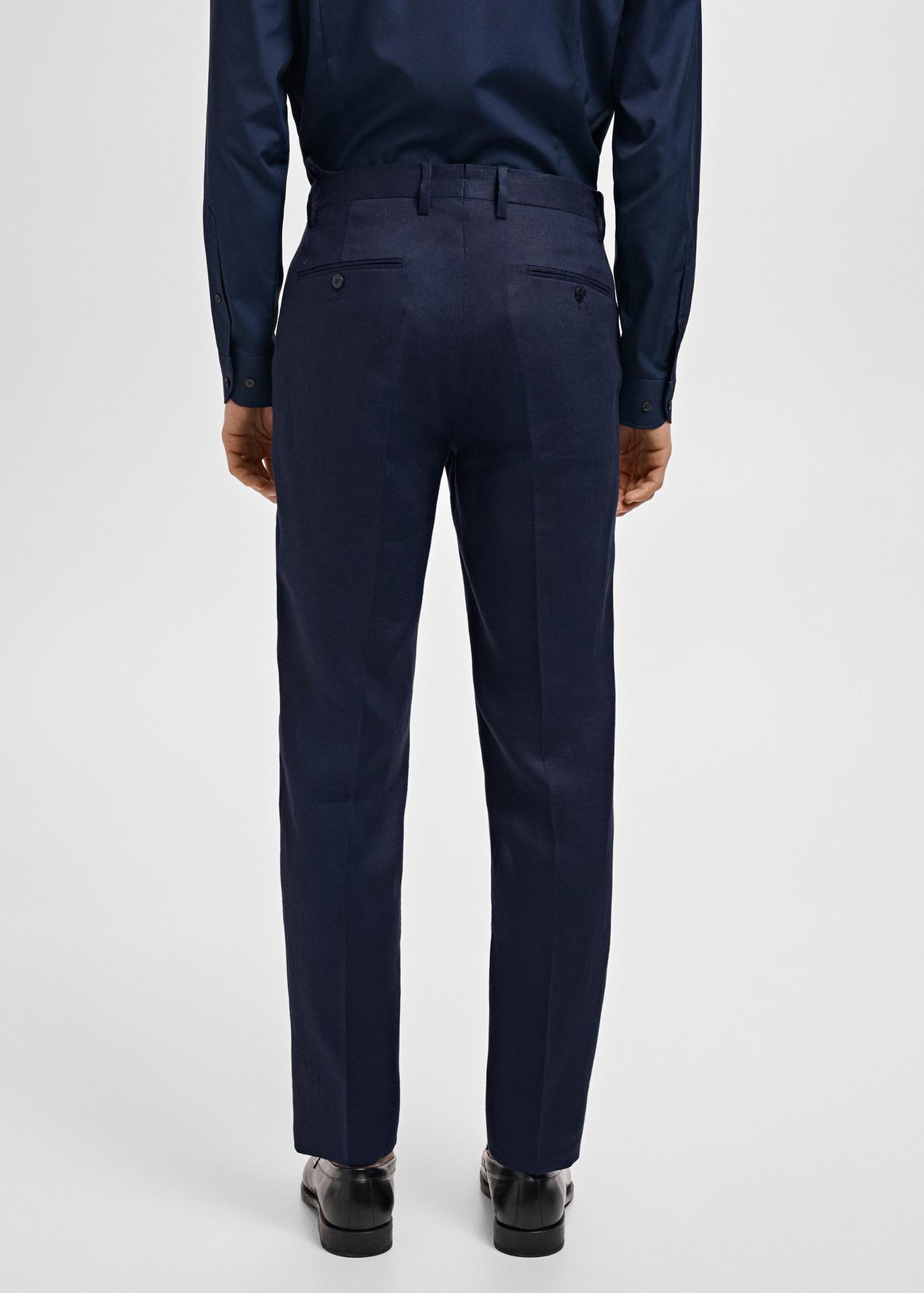 Amalfi 100% linen slim-fit suit pants - Men | MANGO USA Product Image