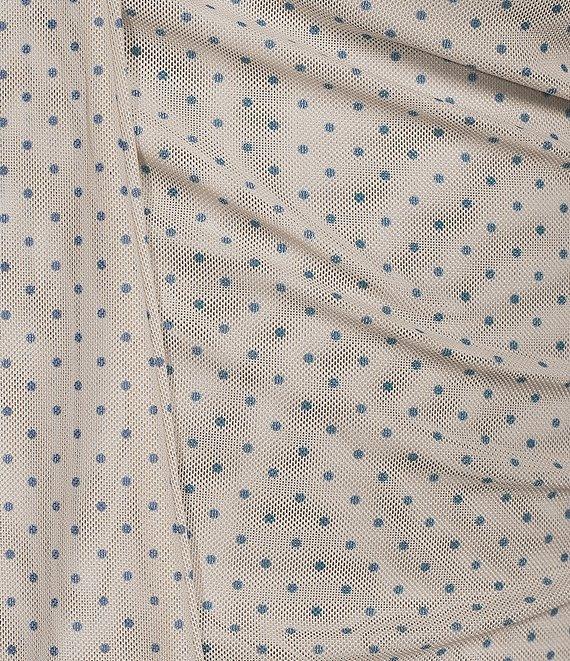 Le Lis Polka Dot One Shoulder Scarf Top Product Image