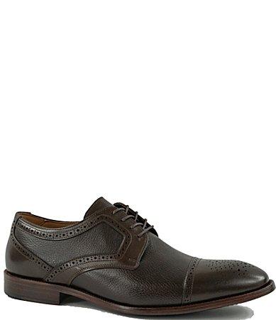 Flag LTD. Mens Harmon Leather Brogue Detail  Cap Toe Dress Oxfords Product Image