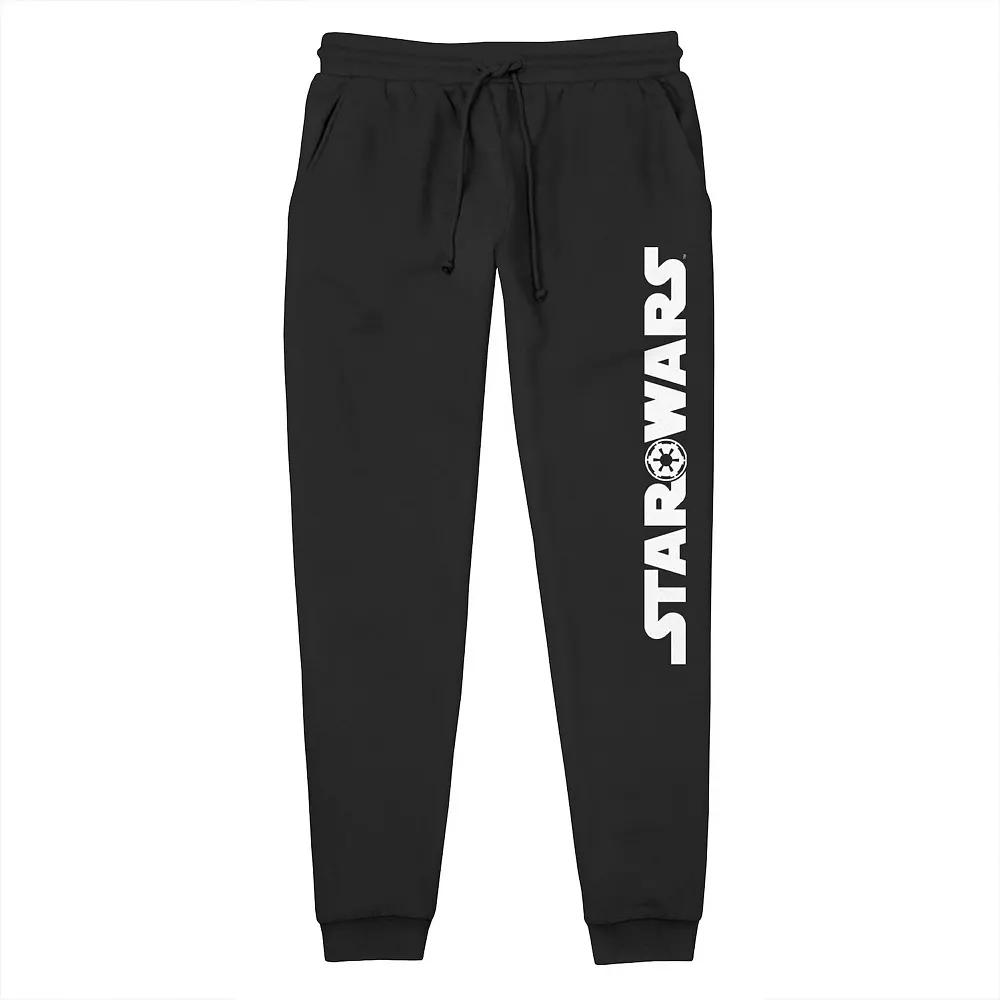 Men's Star Wars Empire Logo Lightweight Jogger Pajama Pants, Size: Medium, Black Product Image