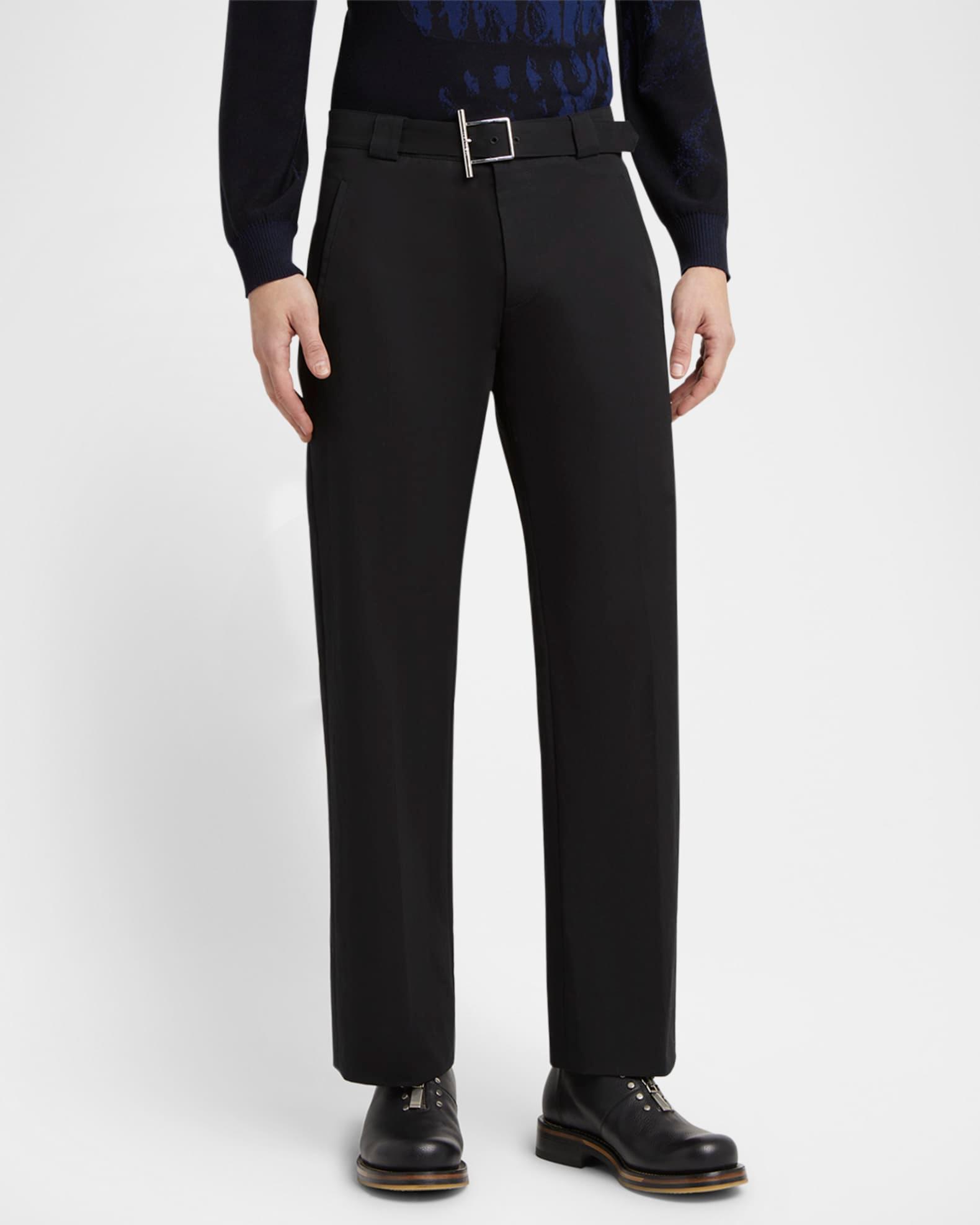 Men's T-Bar Belted Trousers Product Image