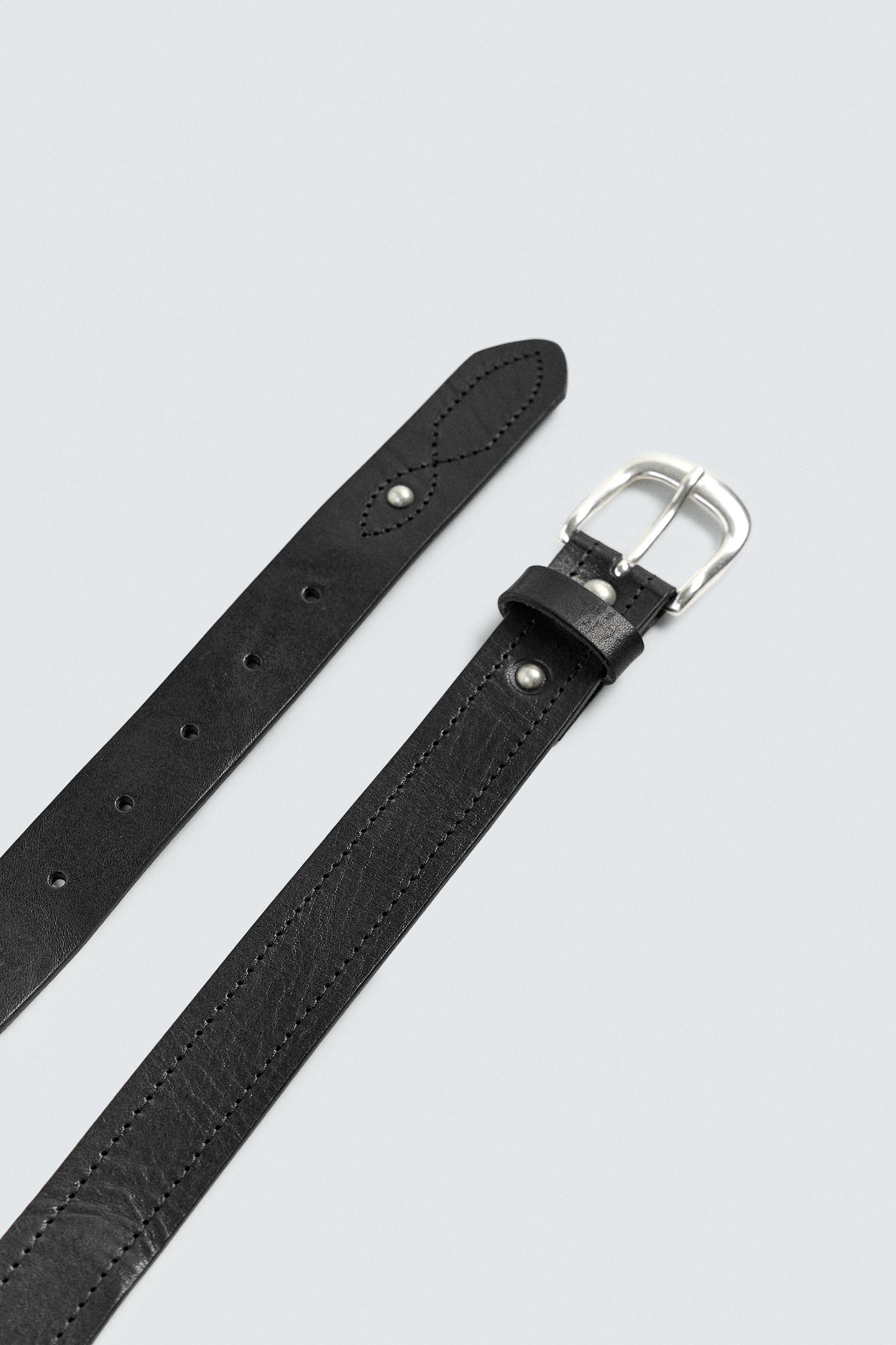 LEATHER STUDDED BELT Product Image