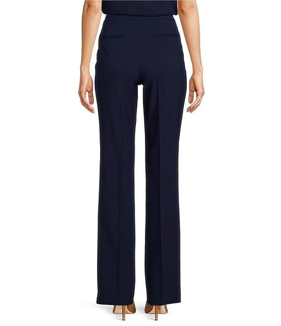 Anne Klein Stretch Flat Front Flare Leg Pants Product Image