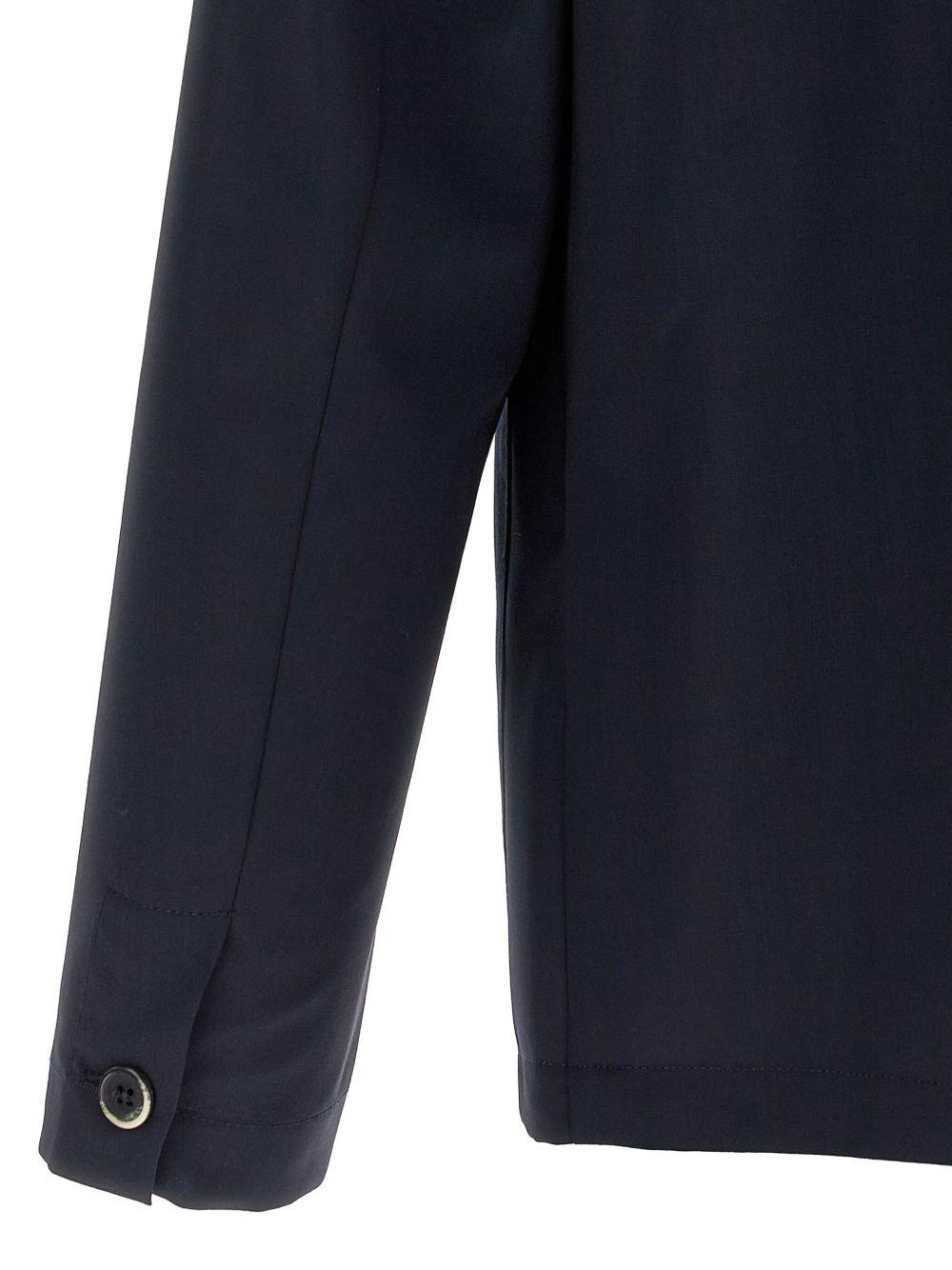 button-cuffed wool overshirt Product Image