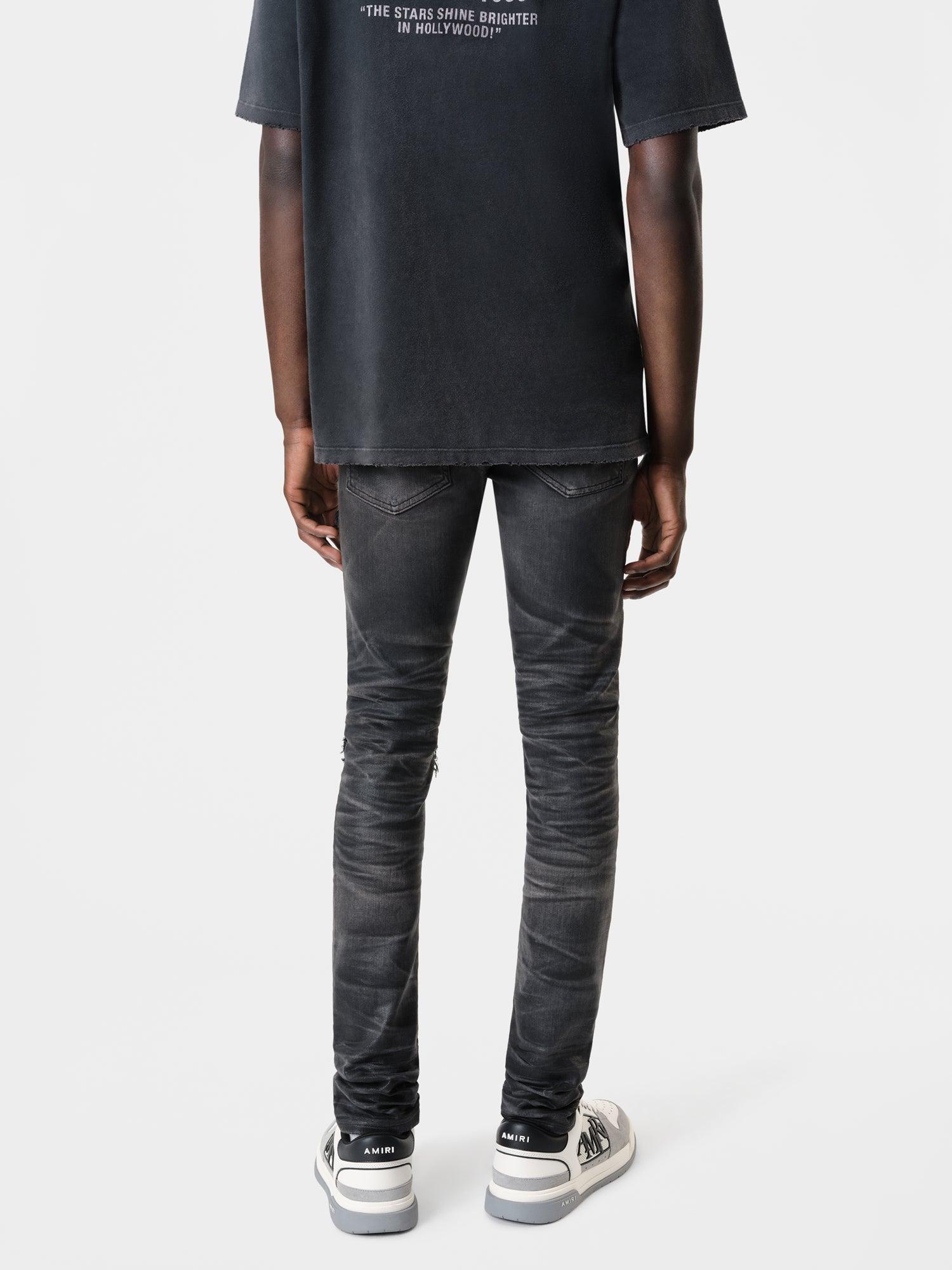 WAXED TONAL MX1 JEAN - Waxed Faded Black Male Product Image