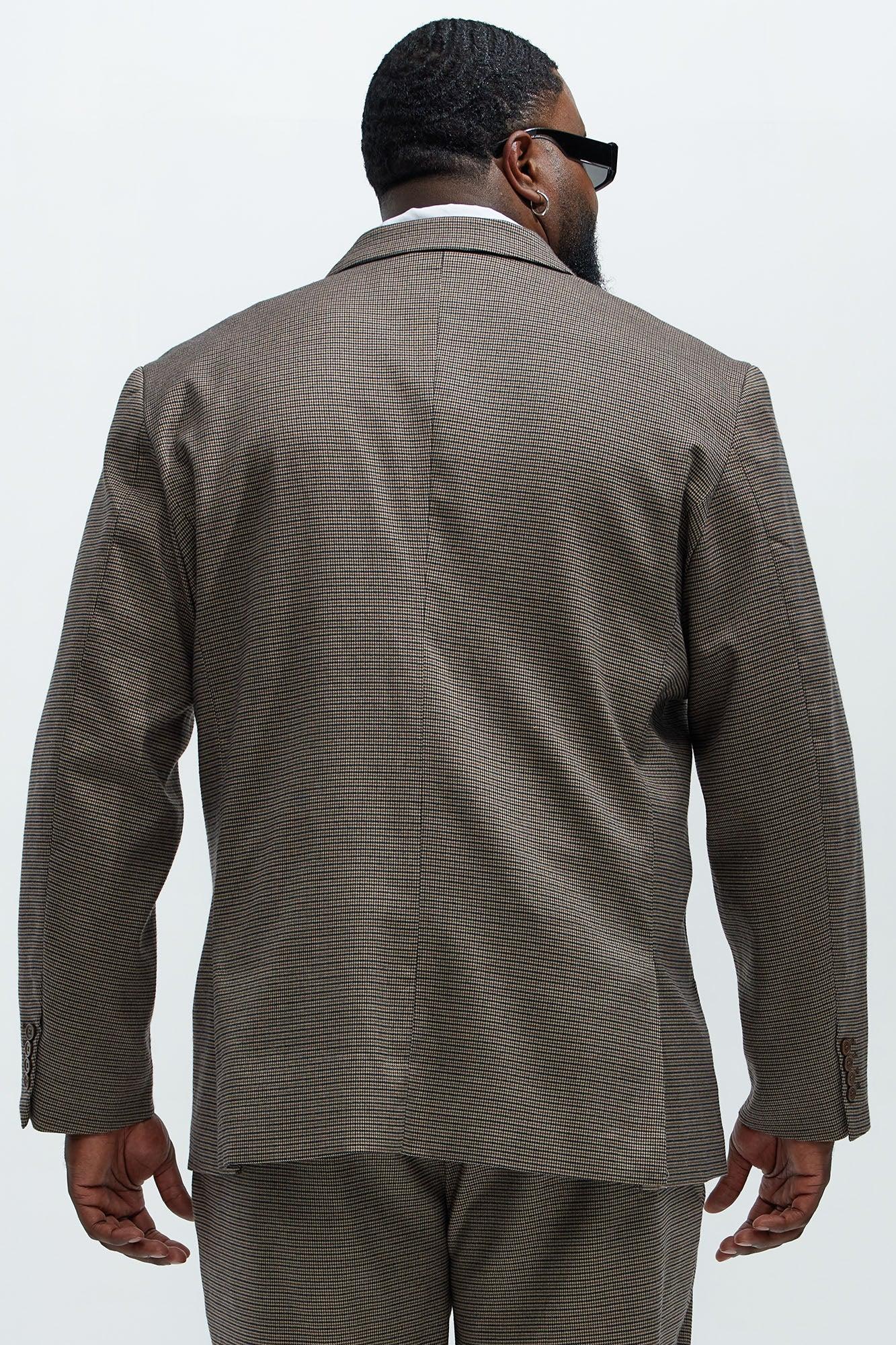 Inoa Houndstooth Blazer - Brown/combo Product Image