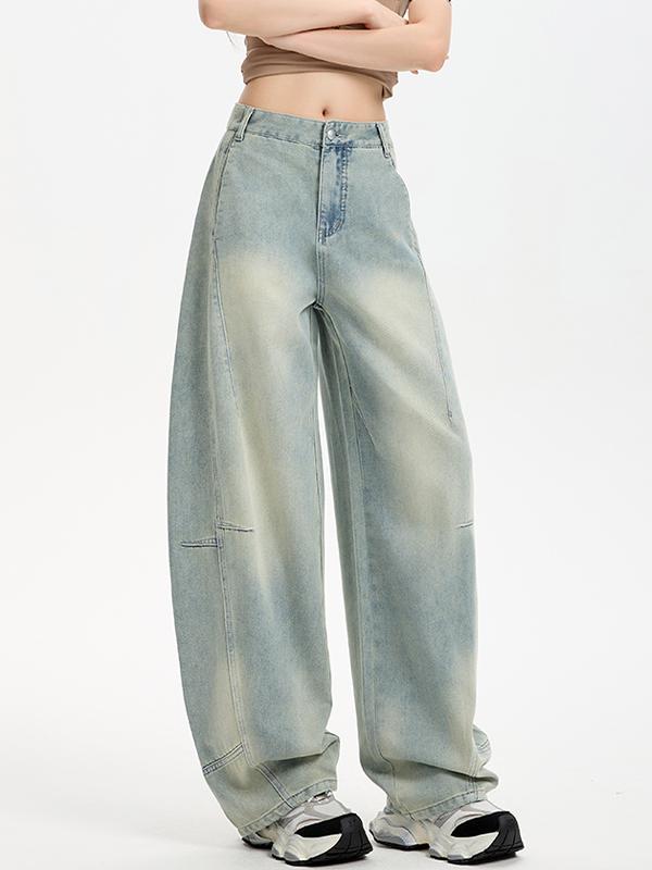 Loose Silhouette Boyfriend Jeans Product Image