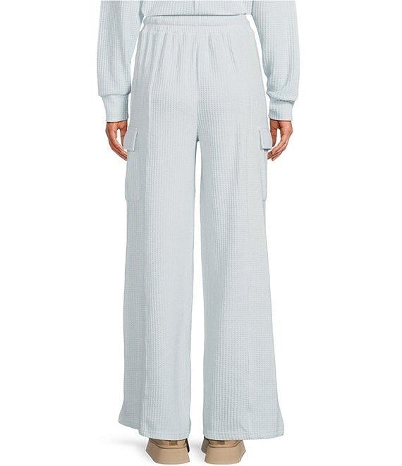 C&V Chelsea & Violet Waffle Wide Leg Coordinating Pants Product Image