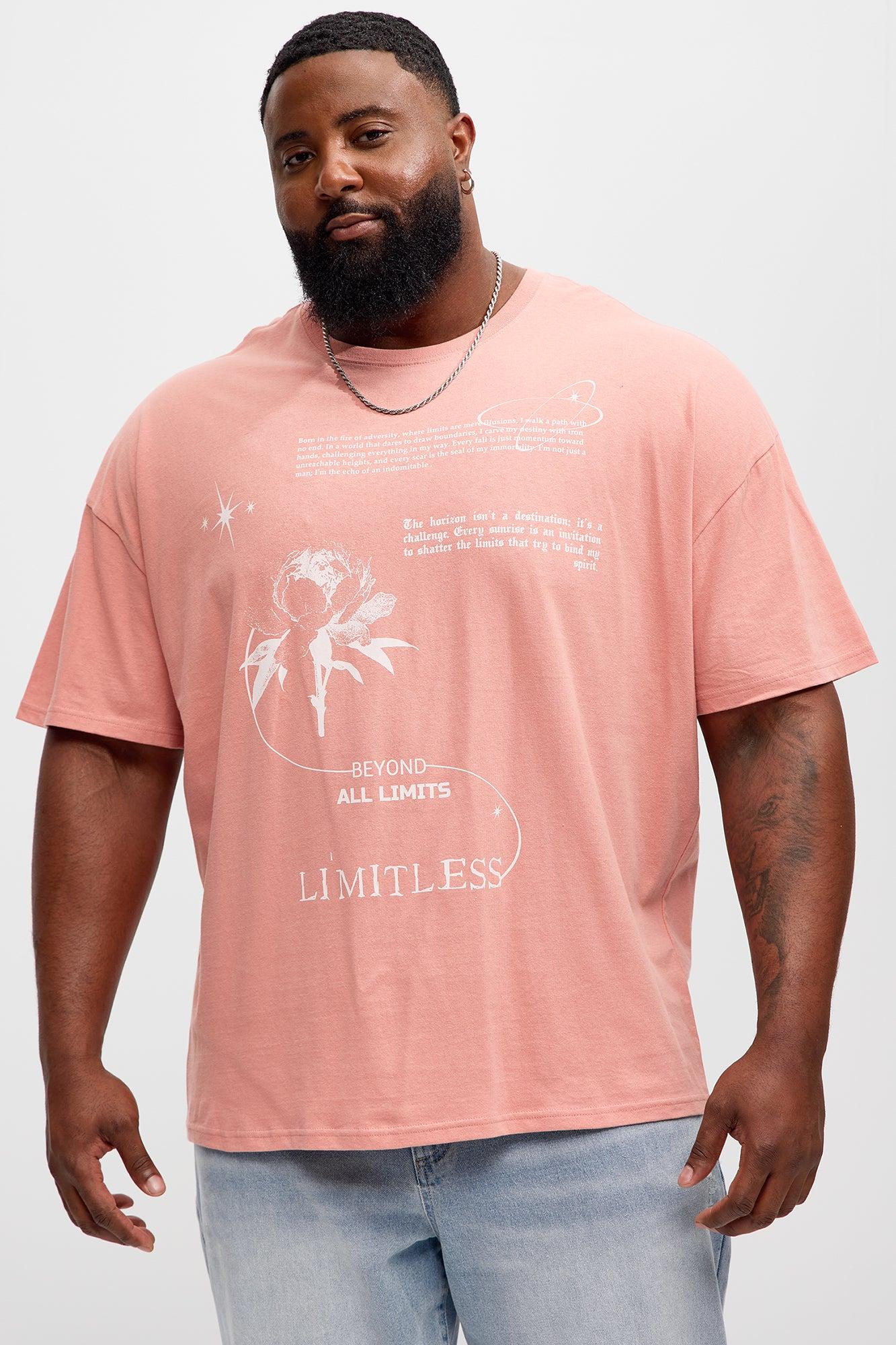 Beyond All Limits Oversized Short Sleeve Tee - Mauve Product Image
