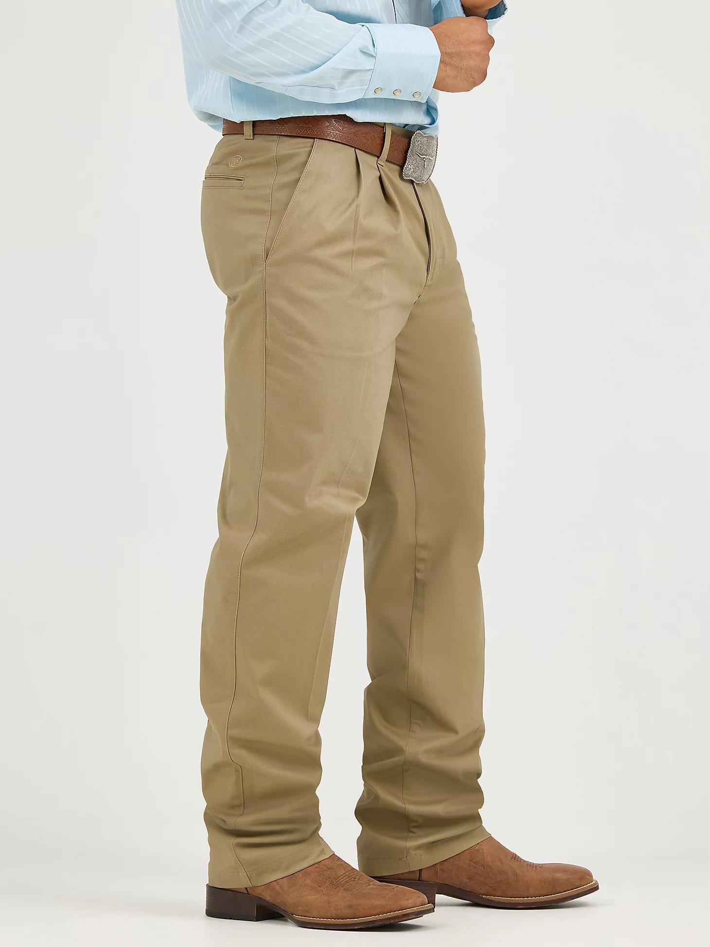 Men's Wrangler Casuals® Pleated Front Relaxed Fit Pants | Men's PANTS | Wrangler® Product Image