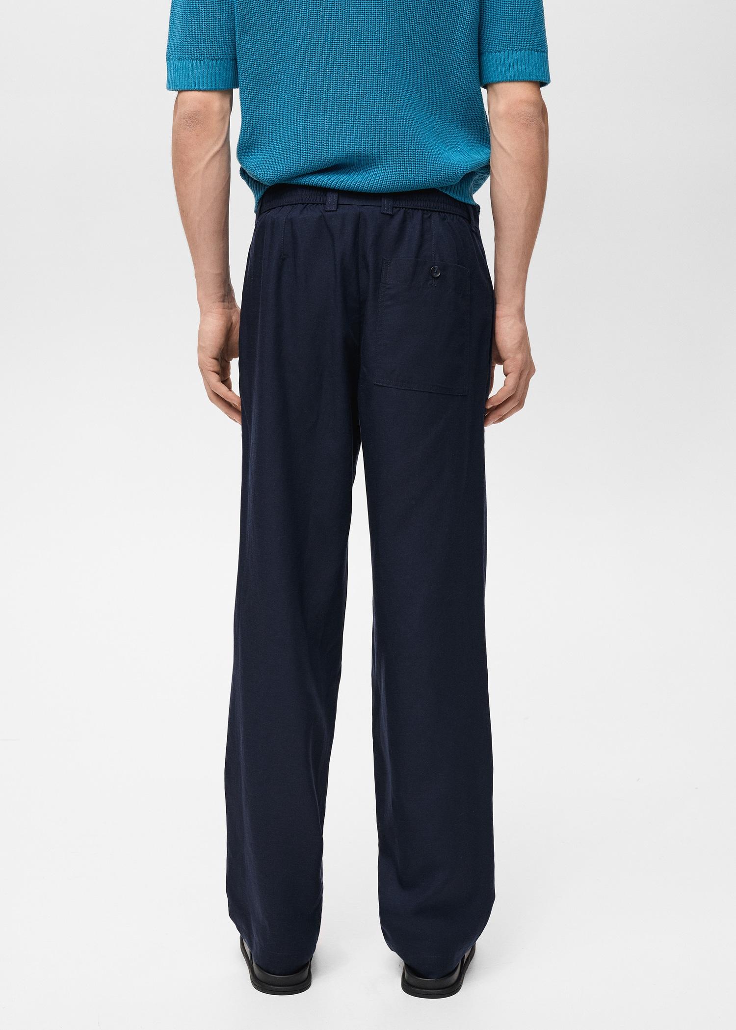 Linen lyocell regular-fit pants - Men | MANGO USA Product Image