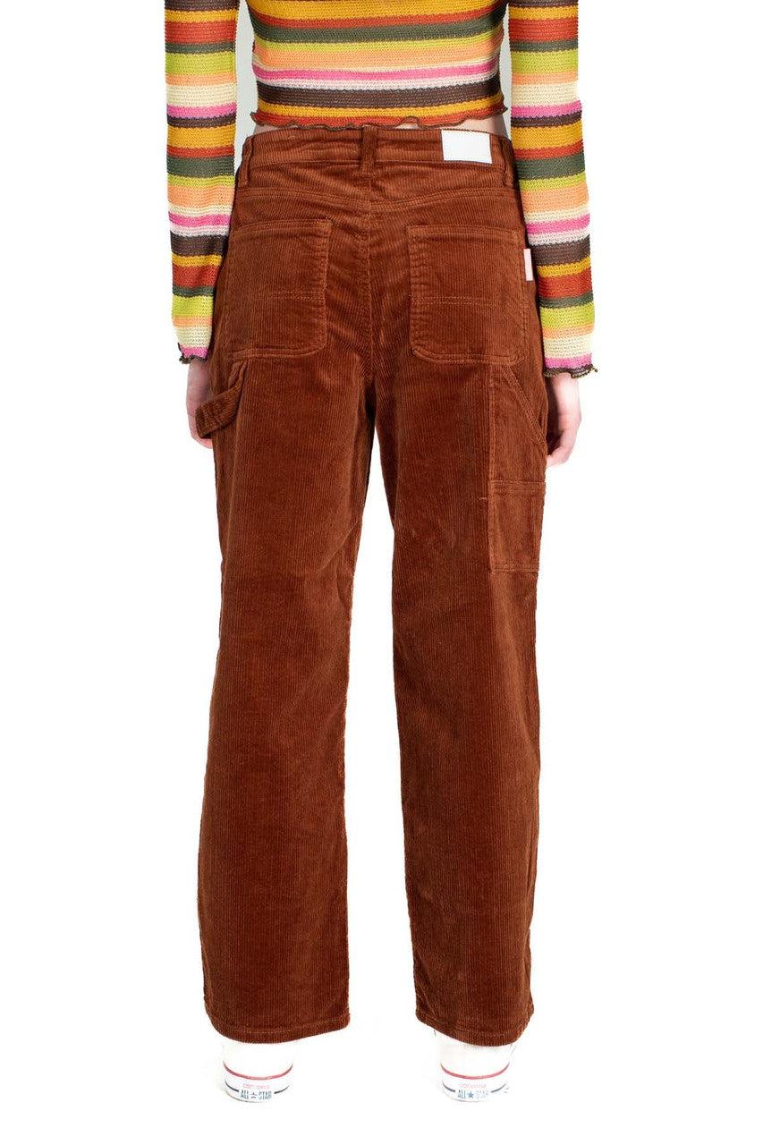 Brown Stretch Corduroy Carpenter Jeans Product Image