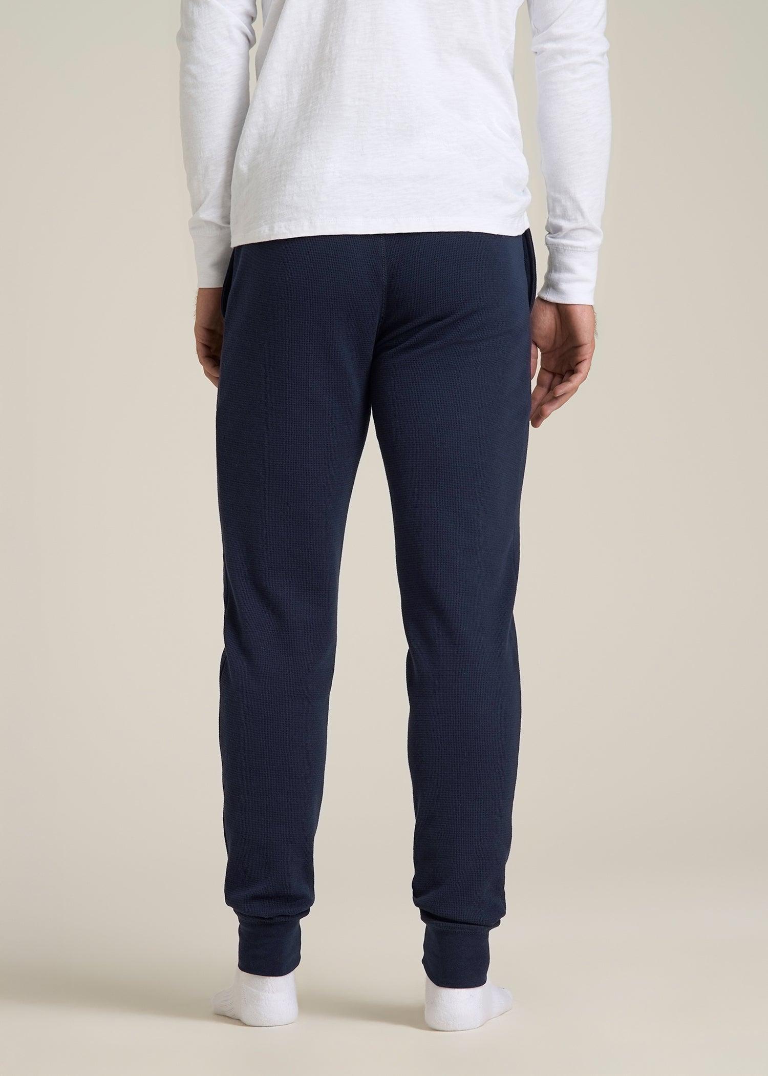 Waffle-Knit Lounge Jogger for Tall Men in Patriot Blue Male Product Image