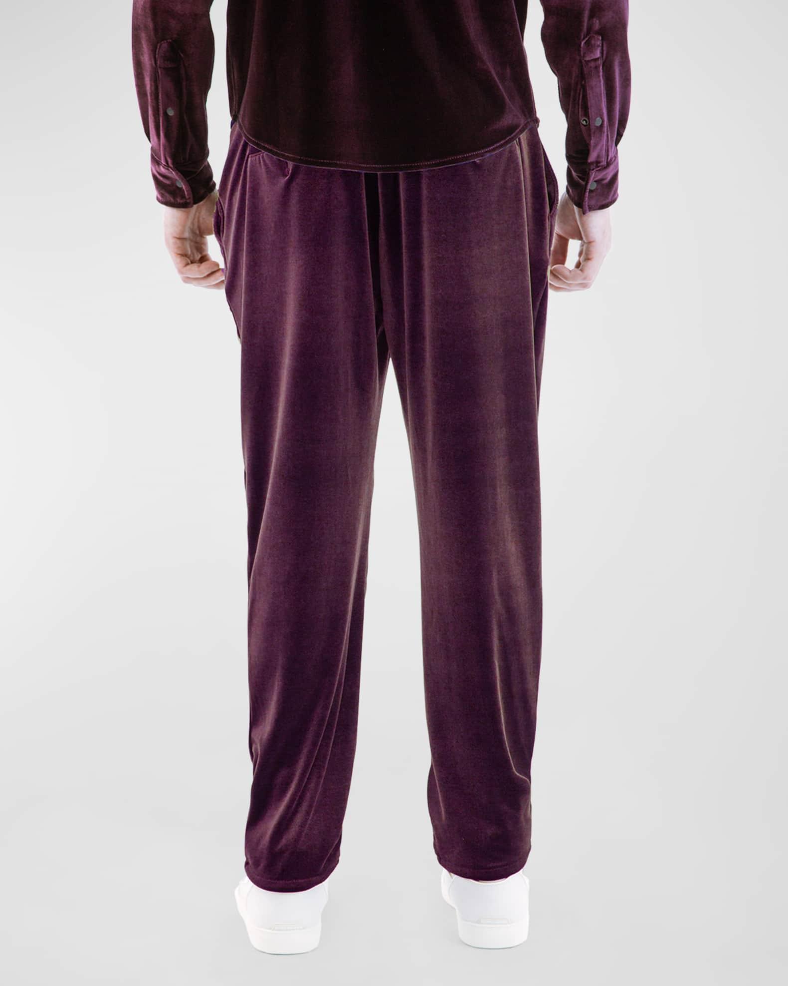Mens Velvet Flat-Front Pants Product Image