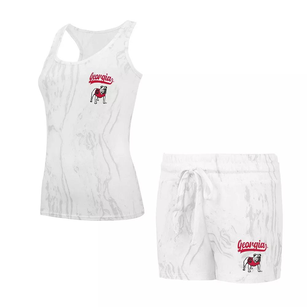 Women's Concepts Sport Georgia Bulldogs Quartz Tank Top & Shorts Set, Size: Small, Beige Product Image