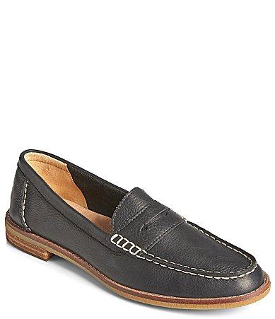 Sperry Womens Seaport Penny Leather Loafers Product Image