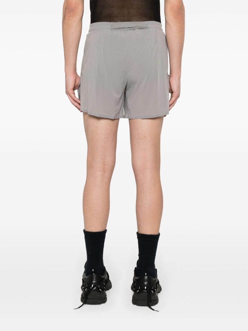 checked running shorts Product Image