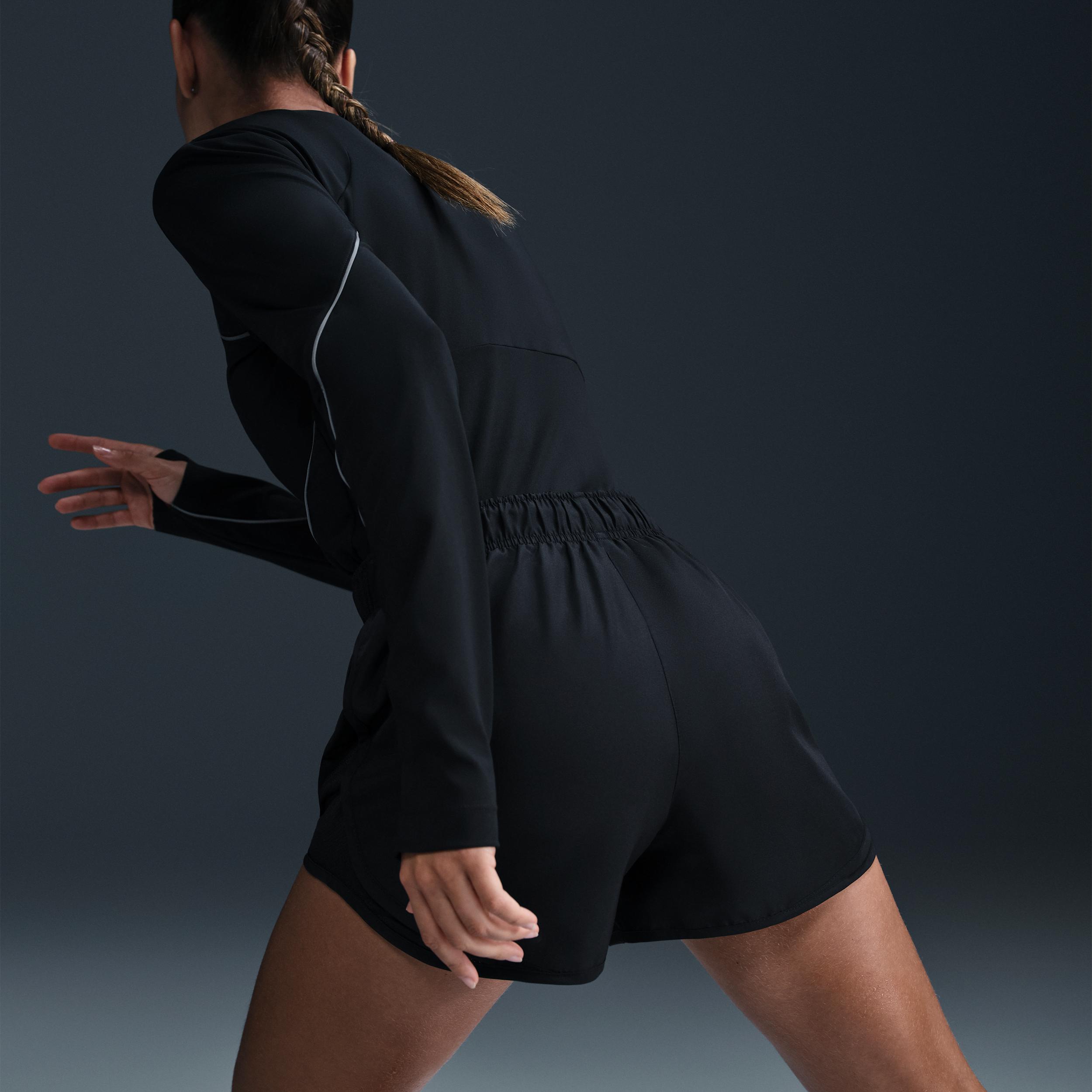 Nike Womens Tempo Dri-FIT Mid-Rise Brief-Lined Running Shorts | HM6096-011 Product Image