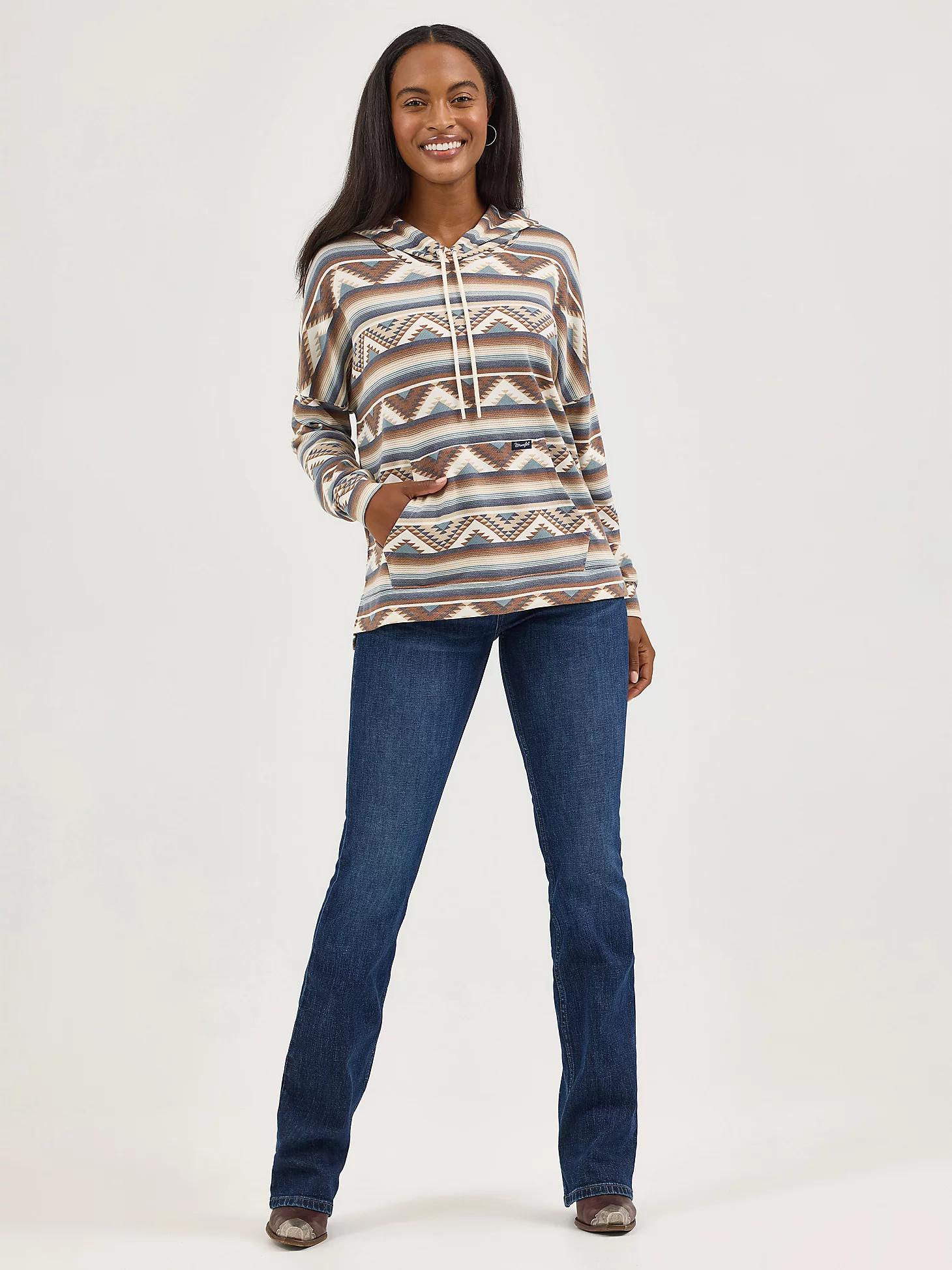 Women's Wrangler Geometric Relaxed Pullover Hoodie Product Image