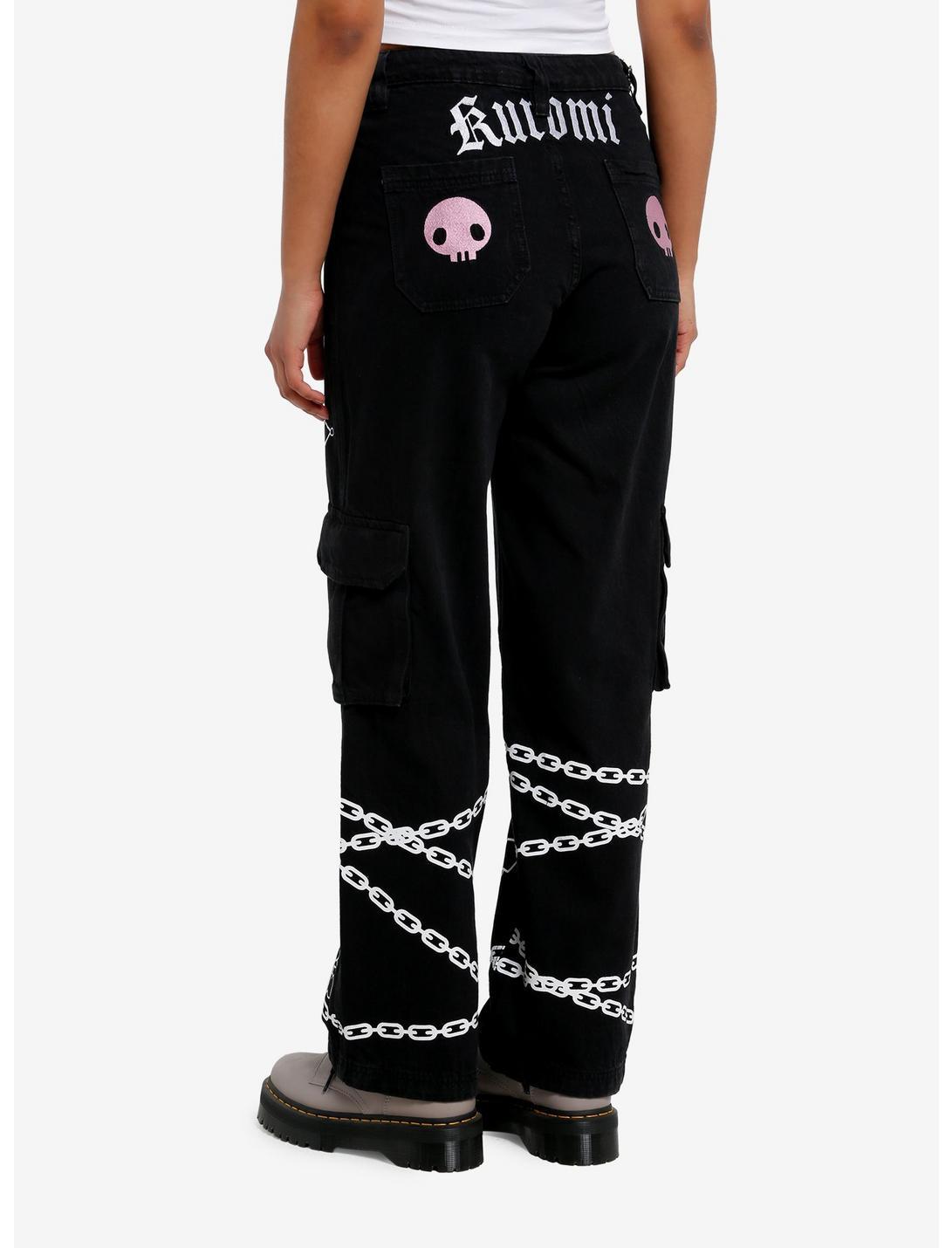 Kuromi Belt Chain Carpenter Pants Product Image