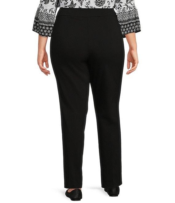 Allison Daley Plus Size Straight Leg Pull-On Pants Product Image
