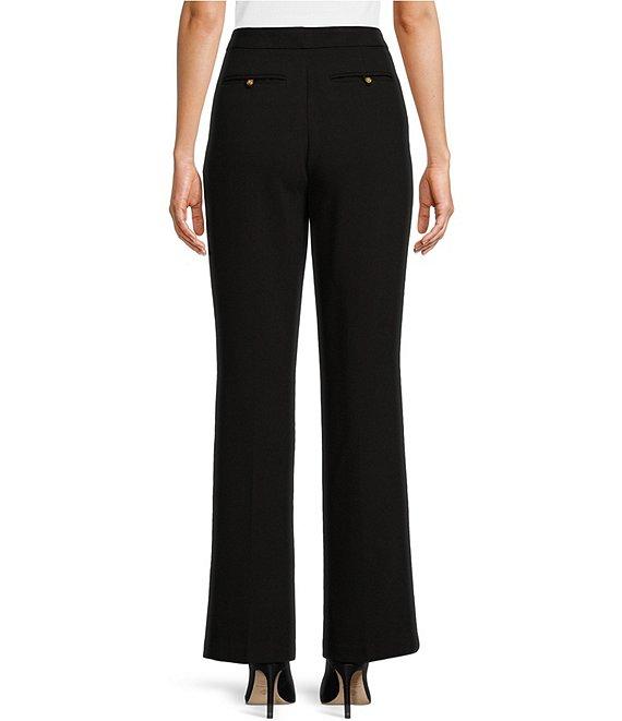 Donna Karan Knit Mid Rise Bootcut Pants Product Image